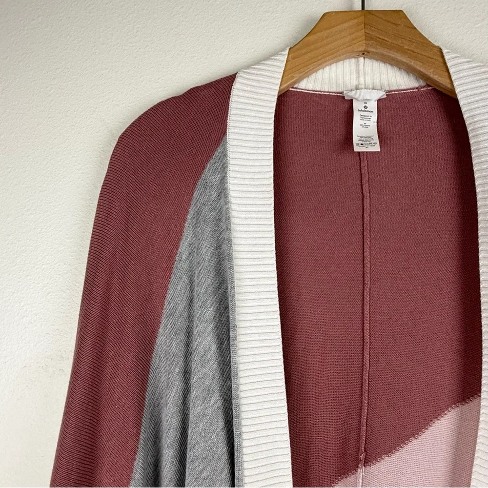 Lululemon Hatha Wrap Quicksand Misty Pink White Heathered Core Light Grey Womens